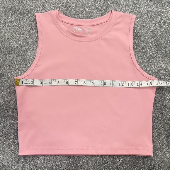 ZYIA Muted Pink Hi-Neck Stronger Tank - Picture 7 of 10